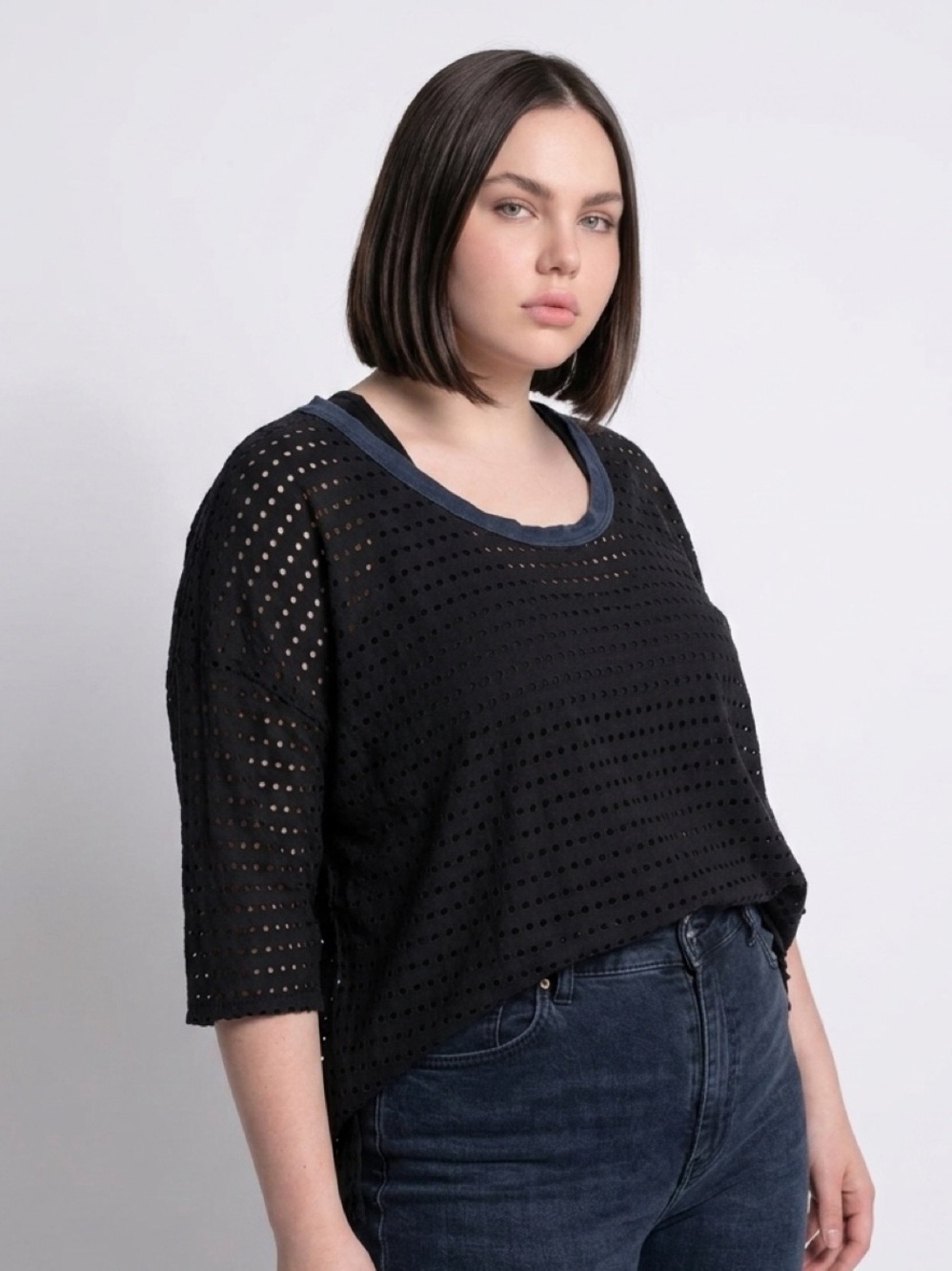 Hard Tail swim cover up black mesh.  I loved this.